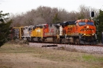 BNSF 7824, 726, NREX 2779, 2746